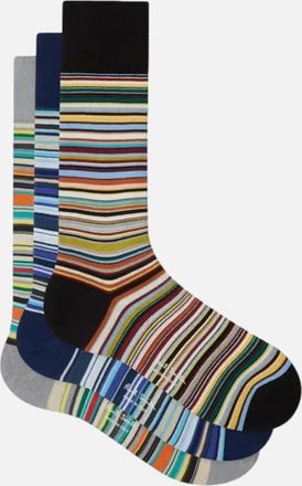 Paul Smith Mens Paul Smith 3 Pack Signature Socks 1A MIX_1 - Size: 16/14.5/8/15/8.5/15.5/9/13/13.5/14/6.5/7/7.5/11.5/5/12/5.5/12.5/6/3.5/3/10.5/4/11/4.5/2.5/9