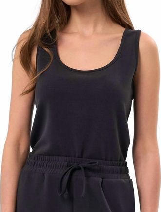 French Kyss Solid Tank Top In Black