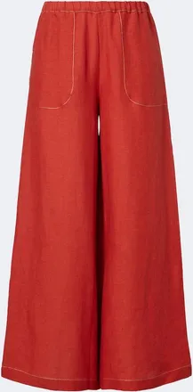 Eres &Eacute;blouissant linen wide-leg pants