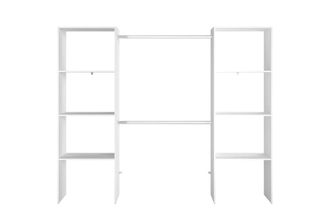 Concept Usine Vestidor blanco con 6 estantes + 2 armarios