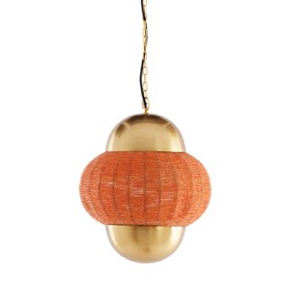 Light & Living Light & Living - L&aacute;mpara Colgante - Cetara - Naranja - Metal