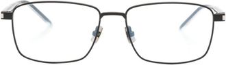 Saint Laurent Eyewear square-frame glasses - unisex - Metal - 55 - Black