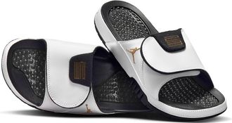 Nike Jordan Air Jordan Hydro XI Slides White/Black/Metallic Gold FN2452-170