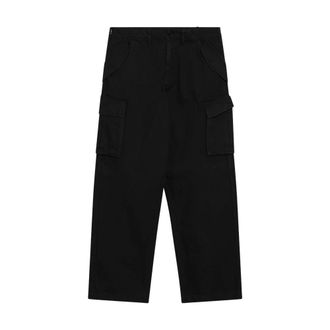 Burberry Straight Trousers, male, Black, Size: 2XL Straight Trousers