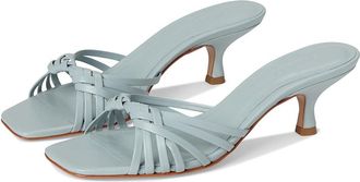 Schutz Tara Mule Mid Womens Sandals Light Azure : 10.5 M, Leather