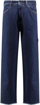 Darkpark Metalen Kettingdetail Jeans Gemaakt in Itali&euml; - Heren - Regular Fit Jeans - Blauw - W33 - Katoen - Jeans