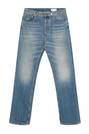 Alexander McQueen WASHED STRAIGHT LEG JEANS Size: 50, colour: BLUE