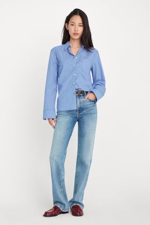 Good American Womens Soft Tech Good True Straight Jeans | Indigo, 4 Size 18 Plus | Good American by Khlo&Egrave; Kardashian