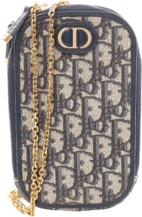 Dior Pre-owned Montaigne Callin Phone Holder - - Pre-owned - Donna - Blu - ONE SIZE