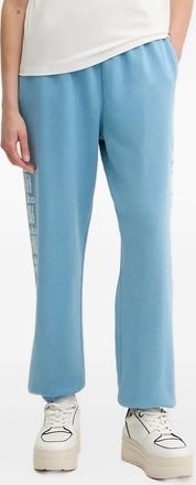 Pinko logo-print track pants - Blue