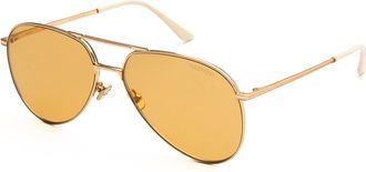 Valentino VLS-172 Amber Pilot Unisex Sunglasses VLS-172 B 60