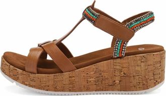 Ara Rimini Sleehak Sandaal - Dames - Schoenen - Bruin - Maat: 38 EU Leer