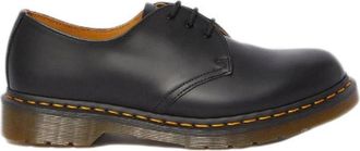 Dr. Martens Leren Slip-On Schoenen met Veters - Dames - Veterschoenen - Zwart - 36 EU - Leer - Schoenen
