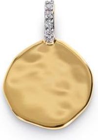 Monica Vinader Siren Diamond Coin Pendant in 18K Gold Vermeil /Diamond at Nordstrom