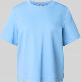 s.Oliver Red Label Relaxed Fit T-Shirt aus reiner Baumwolle in Ocean, Gr&ouml;&szlig;e 42