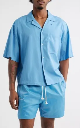 Elwood Boxy Camp Shirt in Sky Blue at Nordstrom Rack, Size X-Small