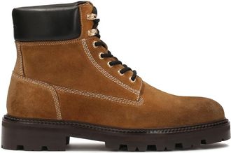 Kazar Bruine herensu&egrave;de laarzen met trep zool - Heren - Veterlaarzen - Bruin - 41 EU - Su&egrave;de - Schoenen