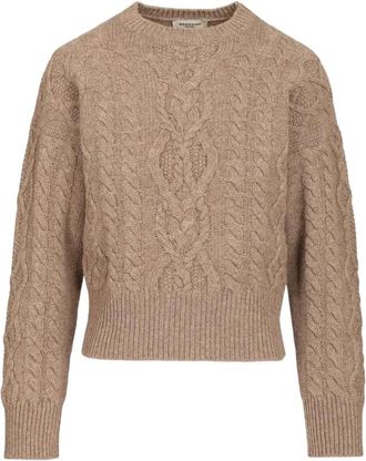 Max Mara Jersey Trenzado Cuello Redondo - Knitwear - Mujer - Marr&oacute;n - S