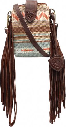 M&F Western Products Womens Serape Cell Phone Crossbody Bag In Multi