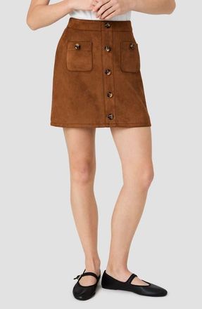 French Connection Laney Faux Suede Miniskirt in Laney Suede at Nordstrom, Size 12