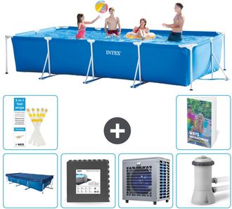 Intex Piscina Con Estructura Rectangular - 450x220x84 Cm - 7-piezas S156