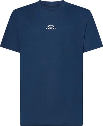 Oakley Mens Bark Short Sleeve Tee, Team Navy, Large