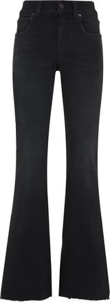 Balenciaga Zwarte Katoenen Elastaan Bootcut Broek