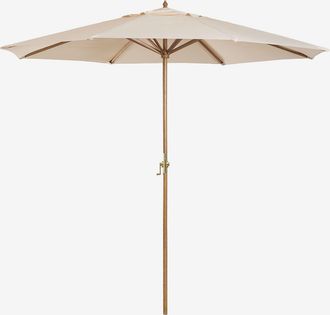 Sklum Sombrilla &Oslash;290 Cm En Tela Y Madera Cretas Sklum
