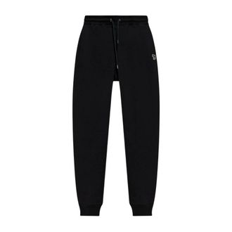 Paul Smith Broeken, Heren, Zwart, XL, Katoen, Zebra Logo Joggers