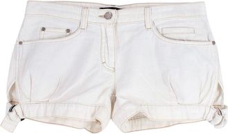 Roberto Cavalli White Denim Shorts Size XS
