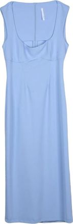 Imperial Lange Jurk - Dames - Casual kleedjes - Blauw - L - Leer - Kleedjes
