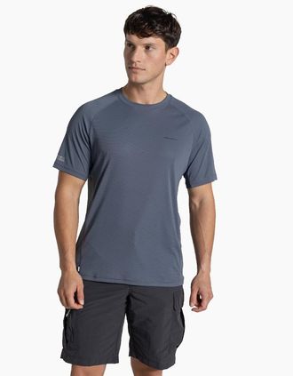 Craghoppers Mens Craghoppers Mens NosiLife SolarShield+ Short Sleeve T-Shirt - Grey - Size: 40