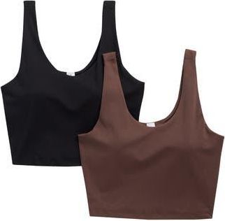 Yogalicious Lux Everyday Cloud Support Tank Set in Shopping Bag/Black at Nordstrom Rack, Size Medium