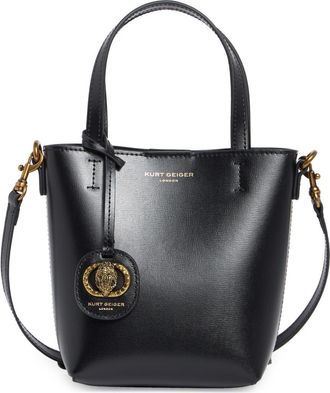 Kurt Geiger Chelsea Small Shopper Tote Bag with Pouch in Black at Nordstrom Rack