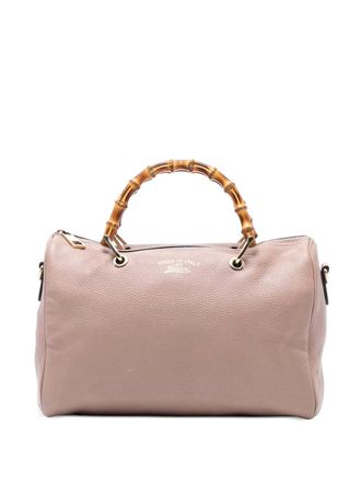 Gucci 2016-2025 Medium Calfskin Bamboo Shopper Boston Bag satchel - women - Calf Leather - One Size - Pink