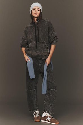 Electric & Rose Crop Barrel Sweatpants