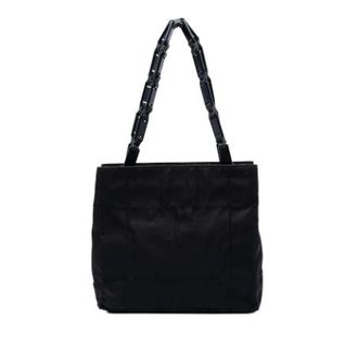 Prada Pre-owned Tote Bags, female, Black, Size: ONE SIZE Pre-owned Nylon Tote Bag