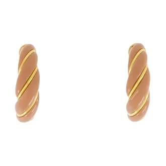 Aur&eacute;lie Bidermann Accessoires, Dames, Beige, ONE Size, Diana Oorbellen