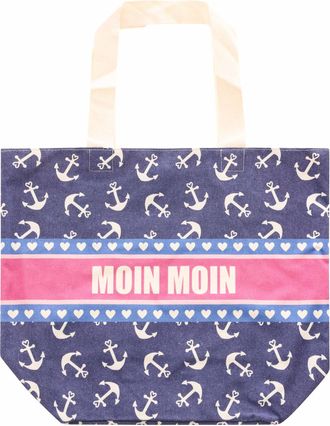 Zwillingsherz Tragetasche ZWILLINGSHERZ, Damen, Gr. B/H/T: 38cm x 45cm x 17cm, marine, Canvas, Baumwolle, Kunstfaser, Taschen Tragetasche, Stofftasche mit Henkel, b