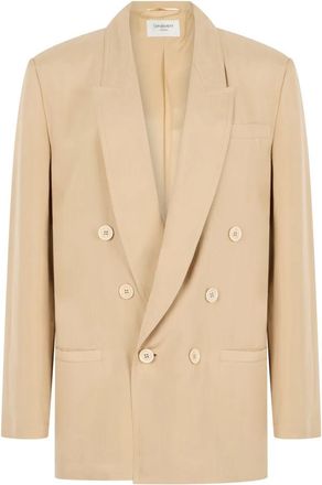 Saint Laurent Blazers - Dames - Blazers - Beige - XS - Jassen