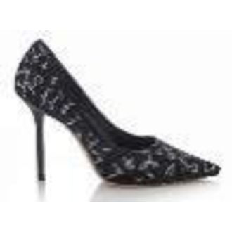 Jimmy Choo London Love85 Caviar Bead Embroidery Pumps, Brand Size 37.5 ( US Size 7.5 )