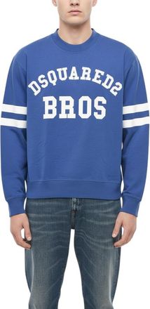 Dsquared2 Blue Crew Neck Sweatshirt