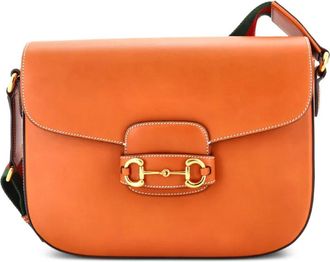 Gucci Horsebit 1955 Leather Large shoulder bag - Marrone