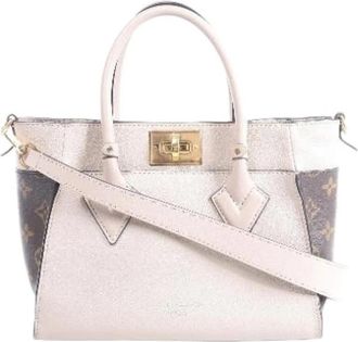 Louis Vuitton Pre-owned On My Side PM - Dames - Vintage Handtas - Beige - ONE Size - Leer - Vintage