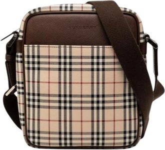 Burberry Pre-owned Cross Body Bags, female, Beige, Size: ONE SIZE Pre-owned Vintage Crossbody Bag