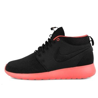 Nike Rosherun Mid Black Atomic Red 599501-006