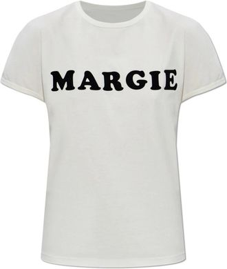 Maison Margiela Margie T-Shirt - Dames - T-shirts - Wit - S - Katoen - Tops