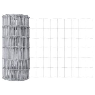 Berkfield Home Euro Fence 0, 6x50 m Galvanised Steel in Silver