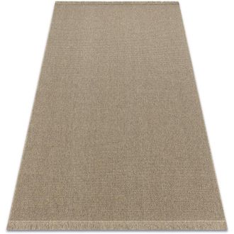 RugsX Alfombra De Lana Villa 8986/69500 Llanura Sizal, Tejido Plano Beige Obscuro Beige 120x170 Cm