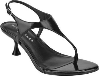 Marc Fisher Pelysa Ankle Strap Sandal in Black at Nordstrom, Size 7.5